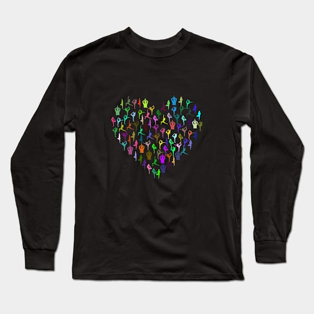 I love yoga Long Sleeve T-Shirt by cypryanus